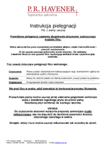 instrukcja utrzymania poduszki na lawki filc